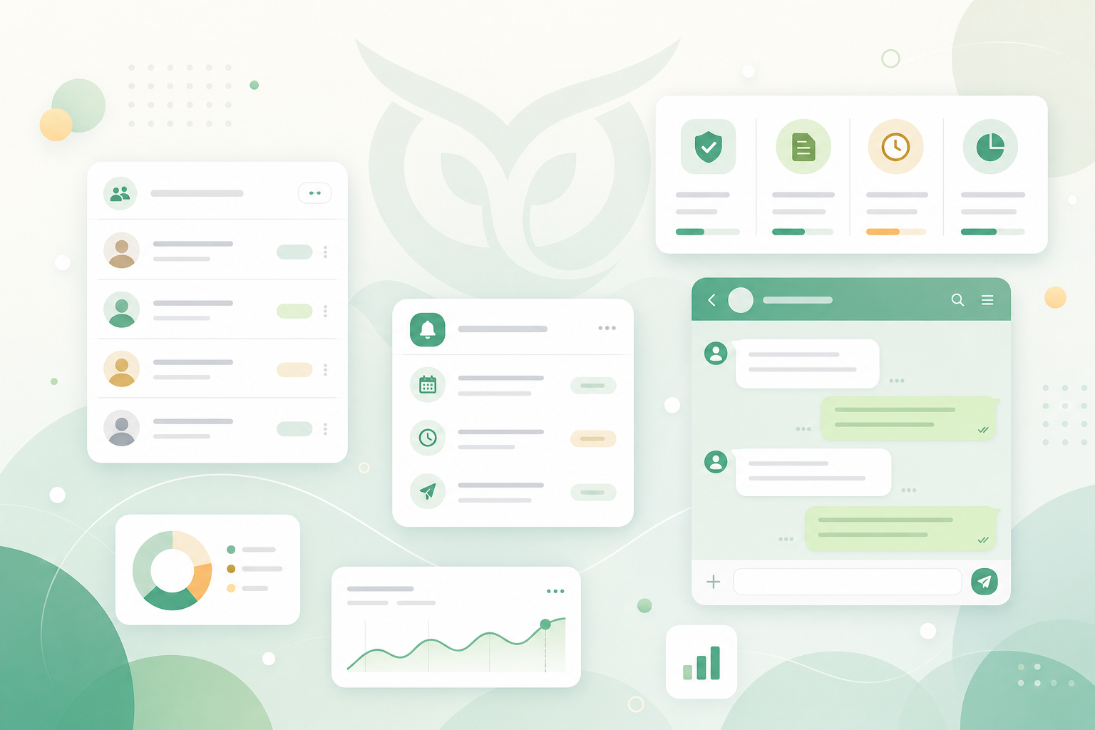 GOOD LINE customer workspace illustration